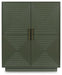 Signature Design Dark Green Accent Cabinet