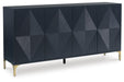 Signature Design Dark Blue Accent Cabinet