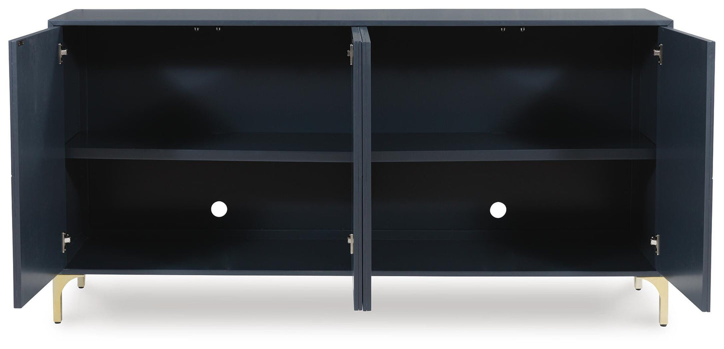 Signature Design Dark Blue Accent Cabinet