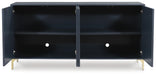 Signature Design Dark Blue Accent Cabinet