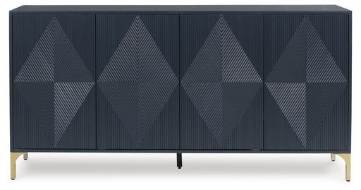Signature Design Dark Blue Accent Cabinet