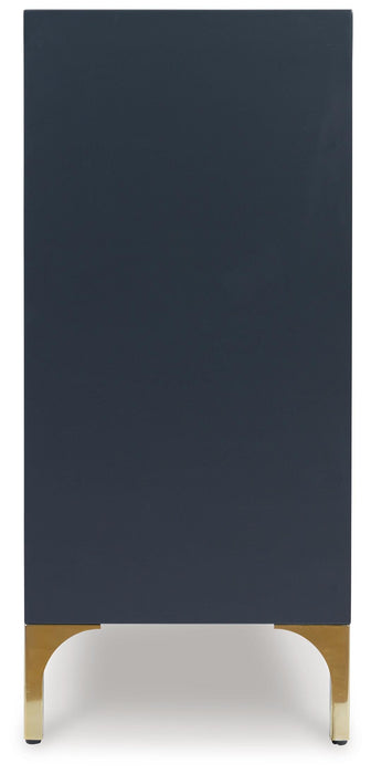 Signature Design Dark Blue Accent Cabinet