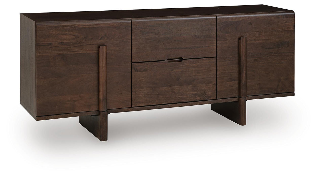 Signature Design Medium Brown Accent Cabinet