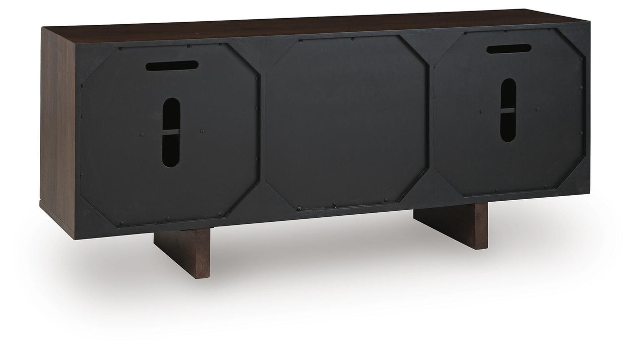 Signature Design Medium Brown Accent Cabinet
