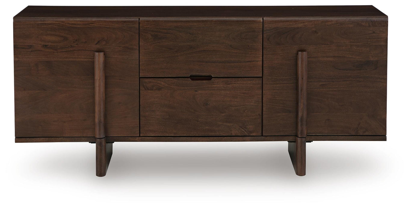 Signature Design Medium Brown Accent Cabinet