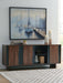 Signature Design Brown/Charcoal Accent Cabinet
