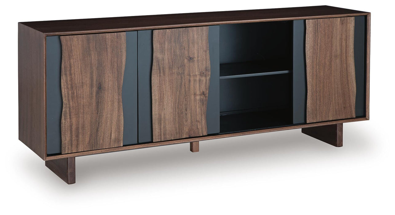 Signature Design Brown/Charcoal Accent Cabinet