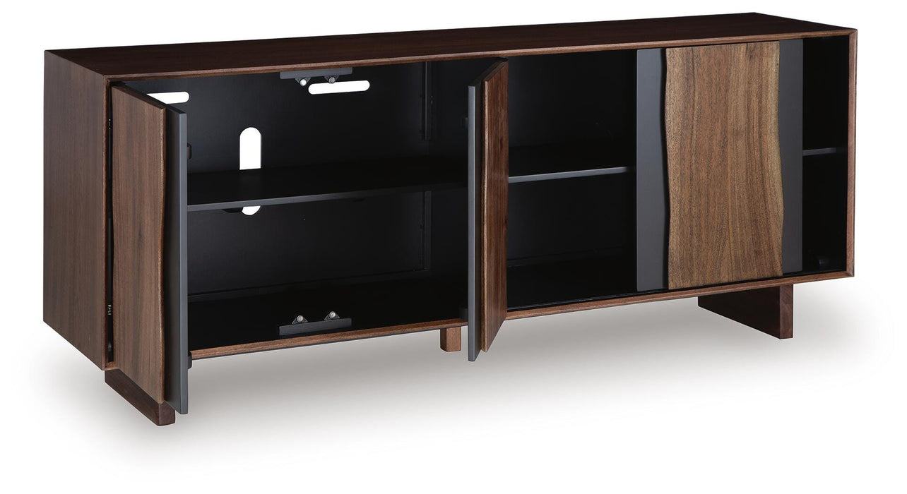 Signature Design Brown/Charcoal Accent Cabinet
