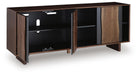 Signature Design Brown/Charcoal Accent Cabinet