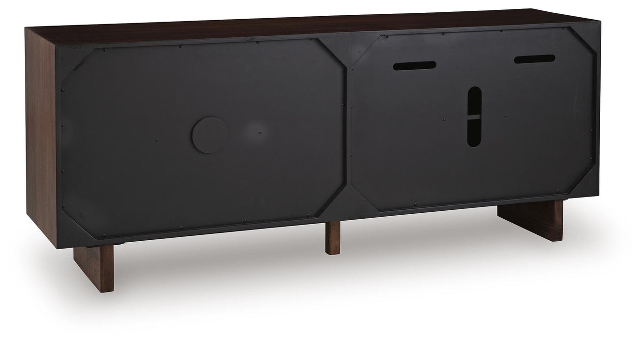 Signature Design Brown/Charcoal Accent Cabinet