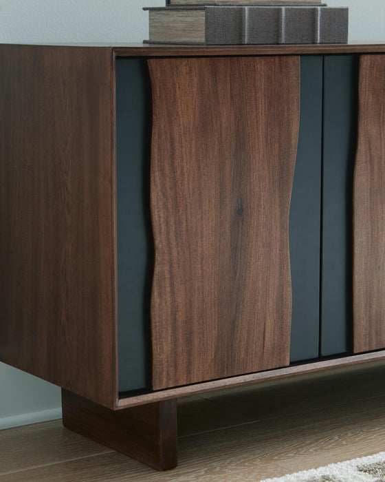Signature Design Brown/Charcoal Accent Cabinet