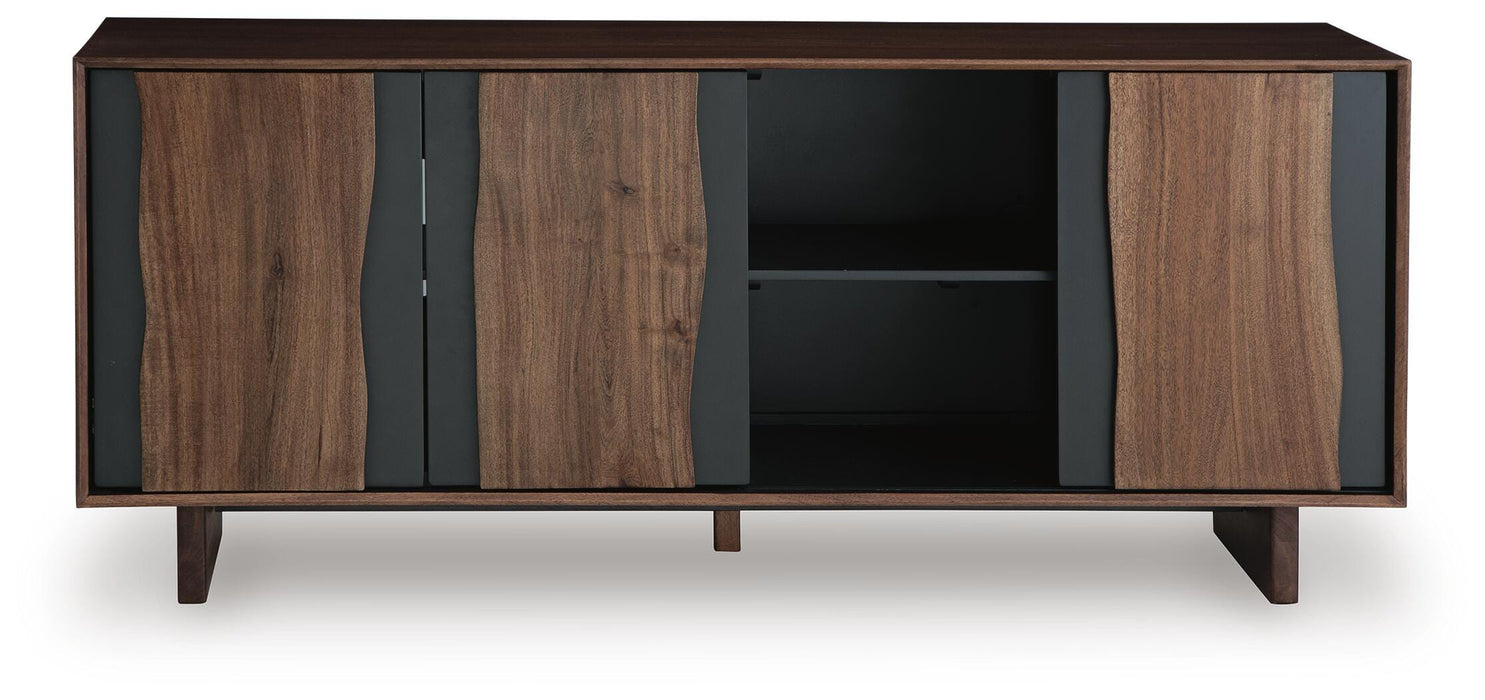 Signature Design Brown/Charcoal Accent Cabinet