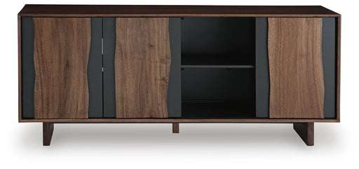 Signature Design Brown/Charcoal Accent Cabinet