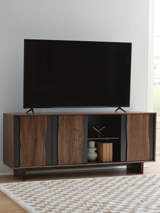 Signature Design Brown/Charcoal Accent Cabinet