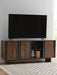 Signature Design Brown/Charcoal Accent Cabinet