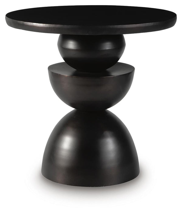 Signature Design Bronze Finish Accent Table