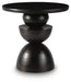 Signature Design Bronze Finish Accent Table