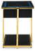 Signature Design Black/Gold Finish Accent Table with Speaker