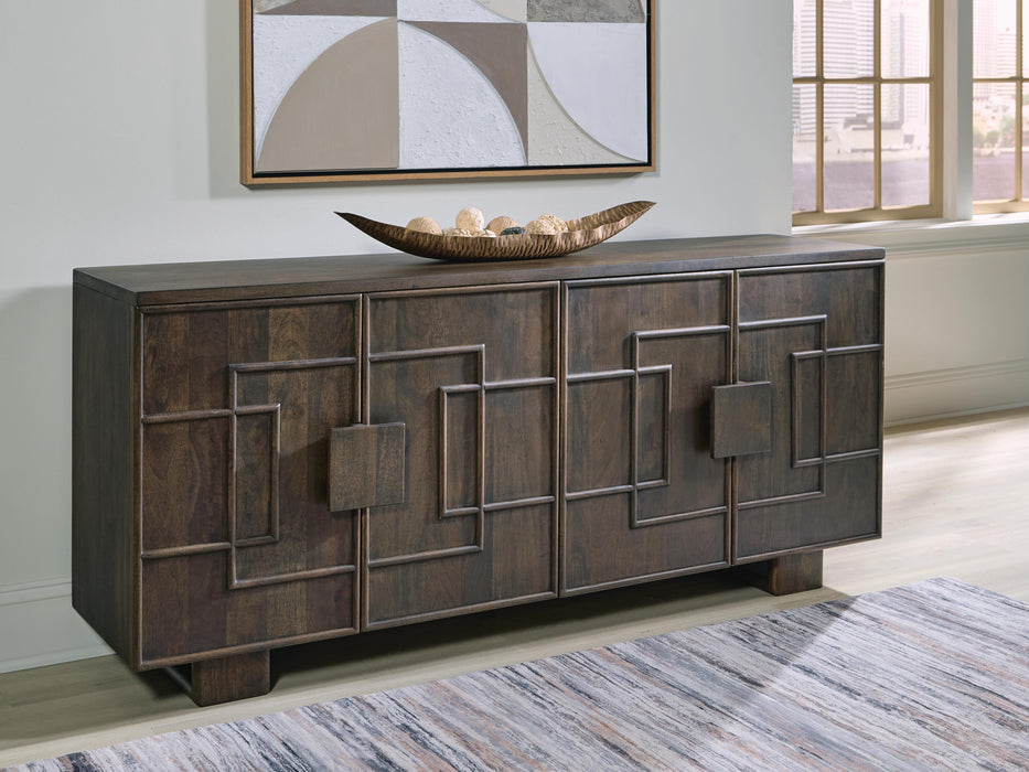 Signature Design Dark Brown Accent Cabinet