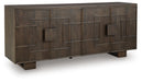 Signature Design Dark Brown Accent Cabinet