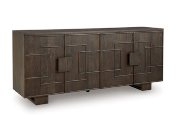 Signature Design Dark Brown Accent Cabinet
