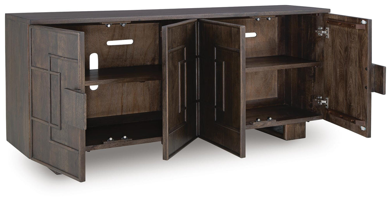 Signature Design Dark Brown Accent Cabinet