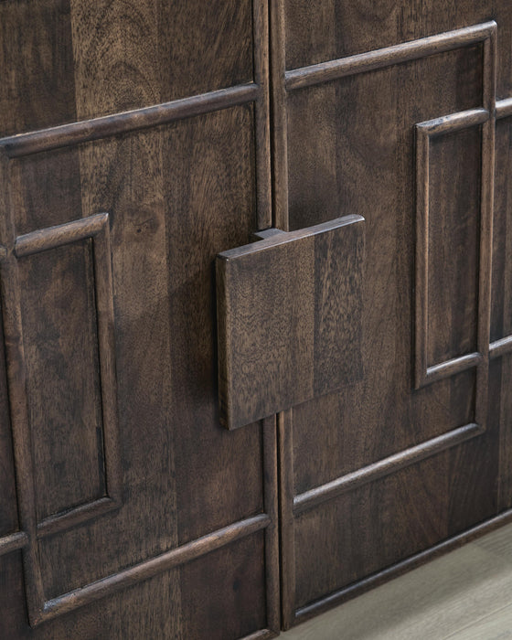 Signature Design Dark Brown Accent Cabinet