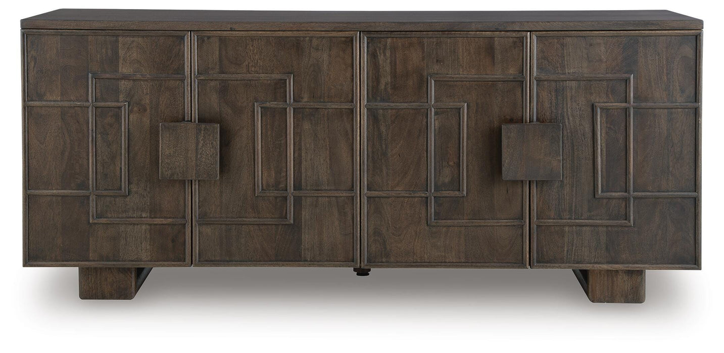 Signature Design Dark Brown Accent Cabinet