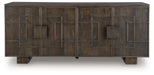 Signature Design Dark Brown Accent Cabinet