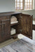 Signature Design Dark Brown Accent Cabinet