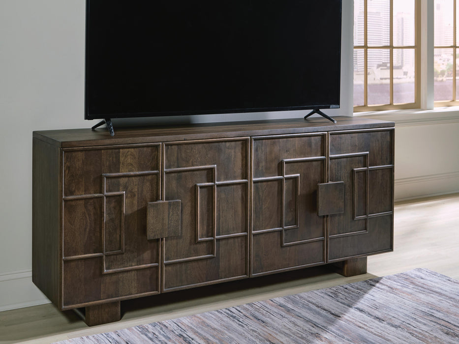 Signature Design Dark Brown Accent Cabinet