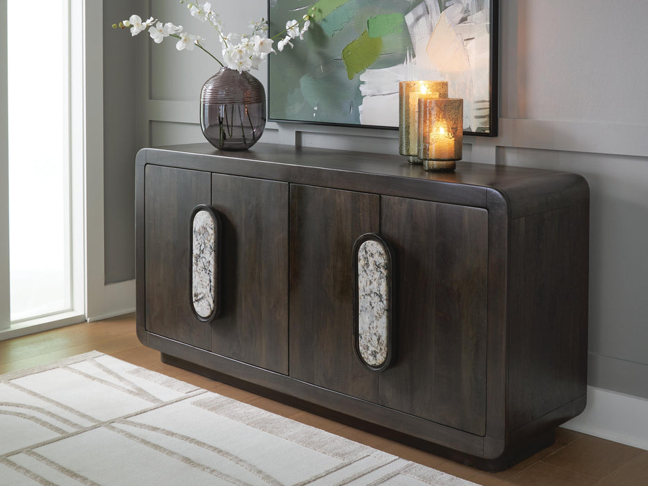 Signature Design Espresso Brown Accent Cabinet