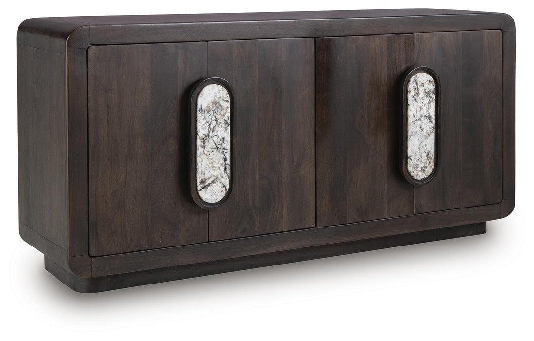 Signature Design Espresso Brown Accent Cabinet
