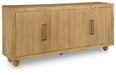 Signature Design Light Antique Beige Accent Cabinet