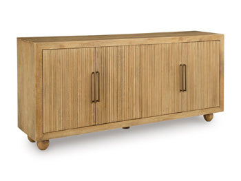 Signature Design Light Antique Beige Accent Cabinet