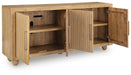 Signature Design Light Antique Beige Accent Cabinet