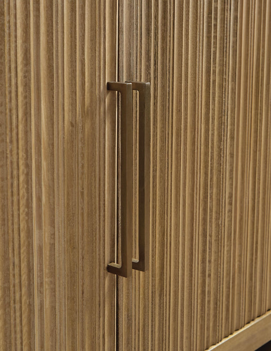 Signature Design Light Antique Beige Accent Cabinet