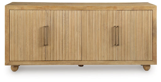 Signature Design Light Antique Beige Accent Cabinet