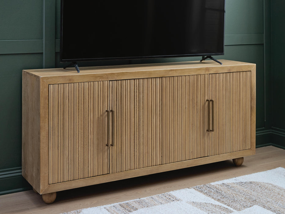 Signature Design Light Antique Beige Accent Cabinet
