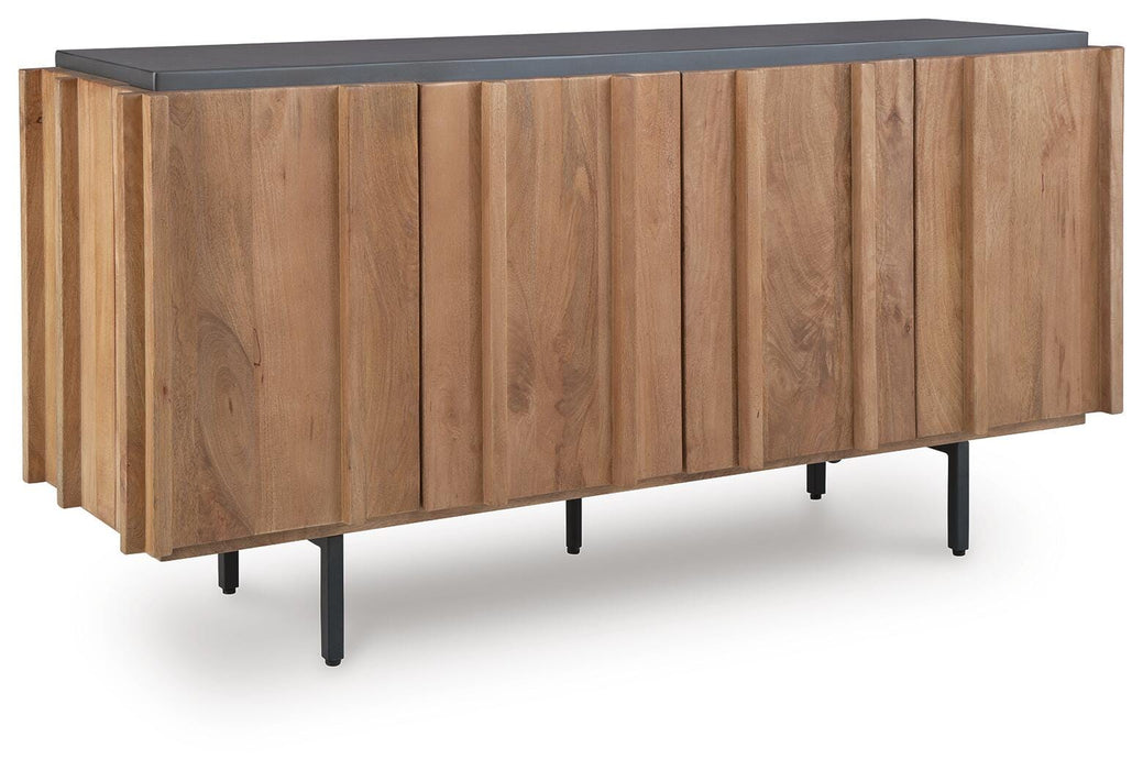 Signature Design Brown/Charcoal Accent Cabinet