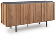 Signature Design Brown/Charcoal Accent Cabinet