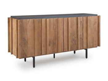 Signature Design Brown/Charcoal Accent Cabinet