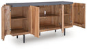 Signature Design Brown/Charcoal Accent Cabinet