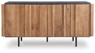 Signature Design Brown/Charcoal Accent Cabinet