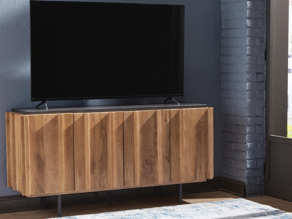 Signature Design Brown/Charcoal Accent Cabinet