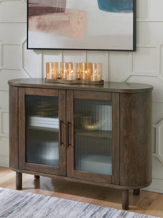 Signature Design Medium Brown Accent Cabinet
