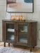 Signature Design Medium Brown Accent Cabinet
