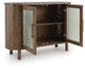 Signature Design Medium Brown Accent Cabinet