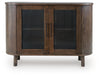 Signature Design Medium Brown Accent Cabinet