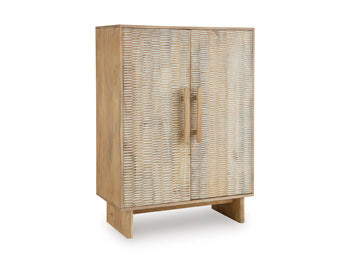 Signature Design Natural/White Wash Accent Cabinet